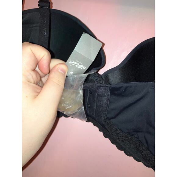 NWT Aerie Real Happy Strapless Underwire Bra Black 34DD - Picture 7 of 7